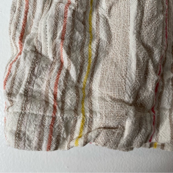 Jolt Linen Blend Striped Tie Waist Shorts NWT - Picture 5 of 7